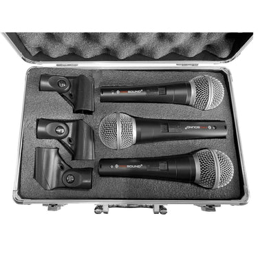 Microfono Prosound Pdm-30 Alambrico Con Estuche Set 3 Piezas